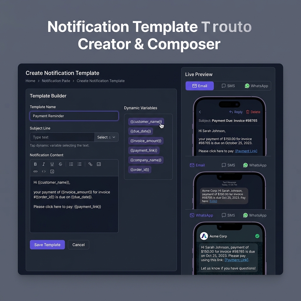 NotifyFlow Template Creator